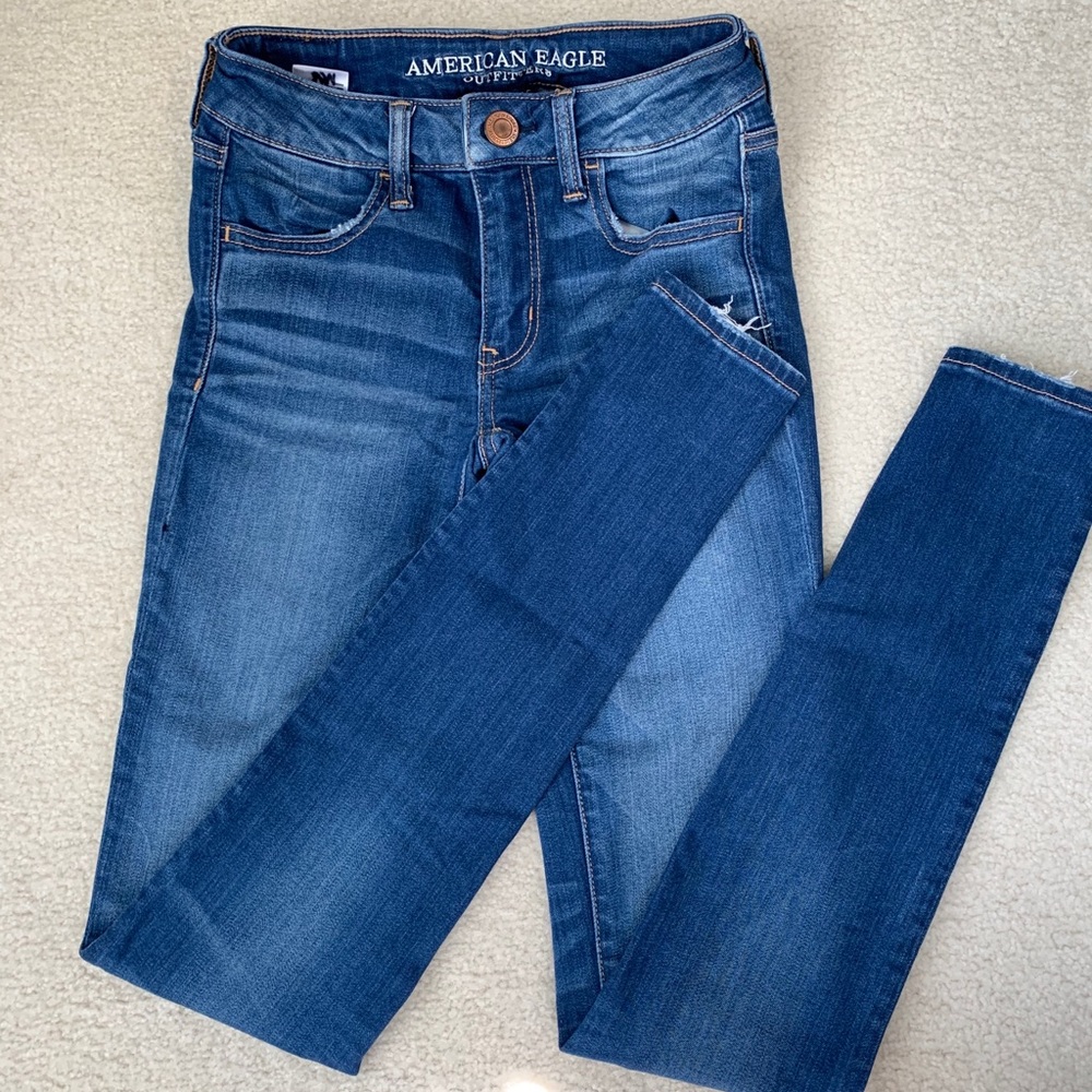 american eagle jeggings, size 0 long